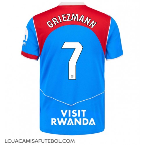 Camisa de Futebol Atletico Madrid Antoine Griezmann #7 Equipamento Alternativo 2025-26 Manga Curta